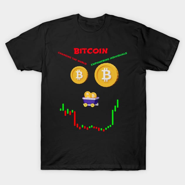 Bitcoin Changing the World Empowering Individuals T-Shirt by The Shirt Shop